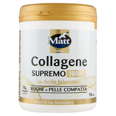 Matt Bellezza Collagene Supremo 10.000 con Acido Ialuronico 180 g