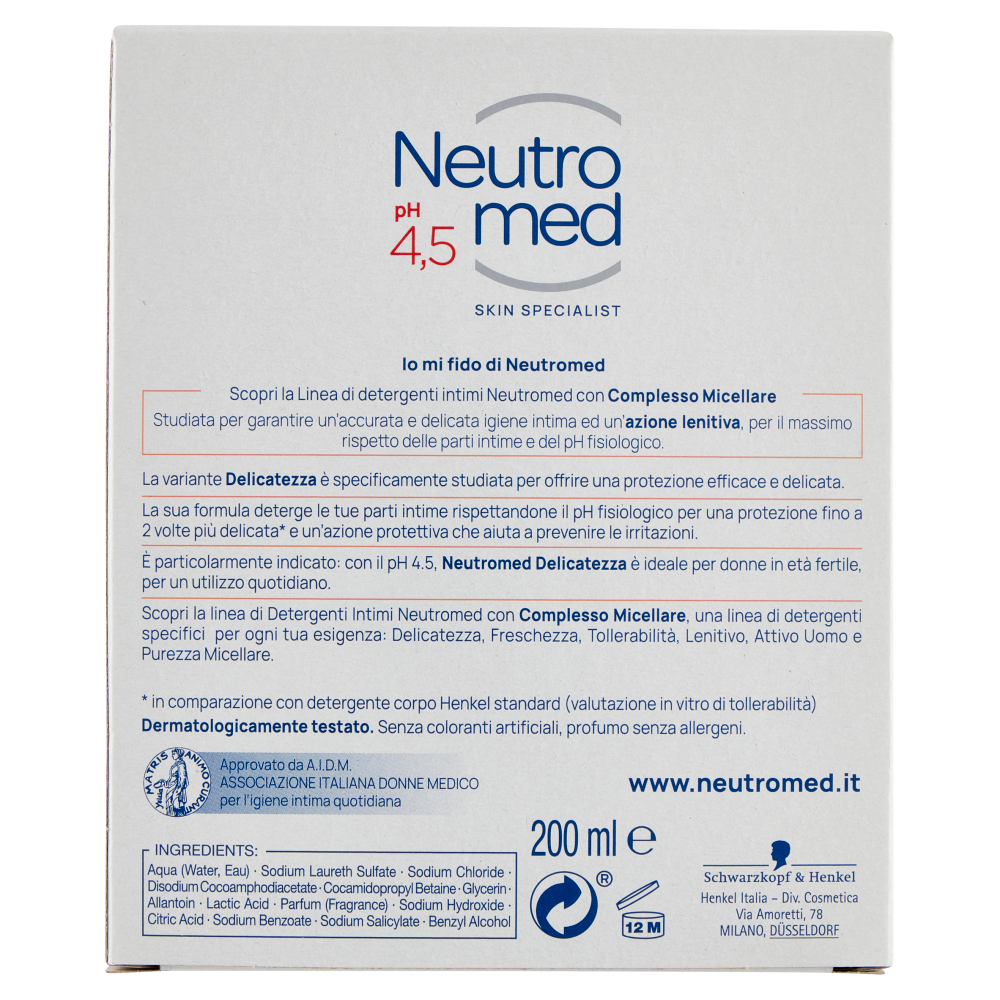 Neutromed Dermo Defense Delicato Detergente Intimo 200 ml, , large