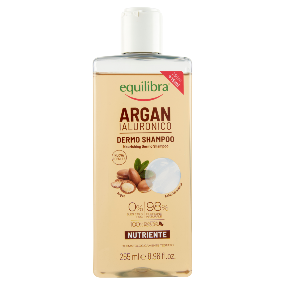 Equilibra Argan Ialuronico Dermo Shampoo Nutriente 265 ml, , large