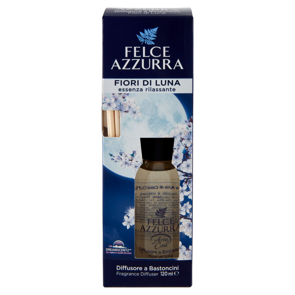 Felce Azzurra Aria di Casa Fiori di Luna Diffusore a Bastoncini 120 ml - -