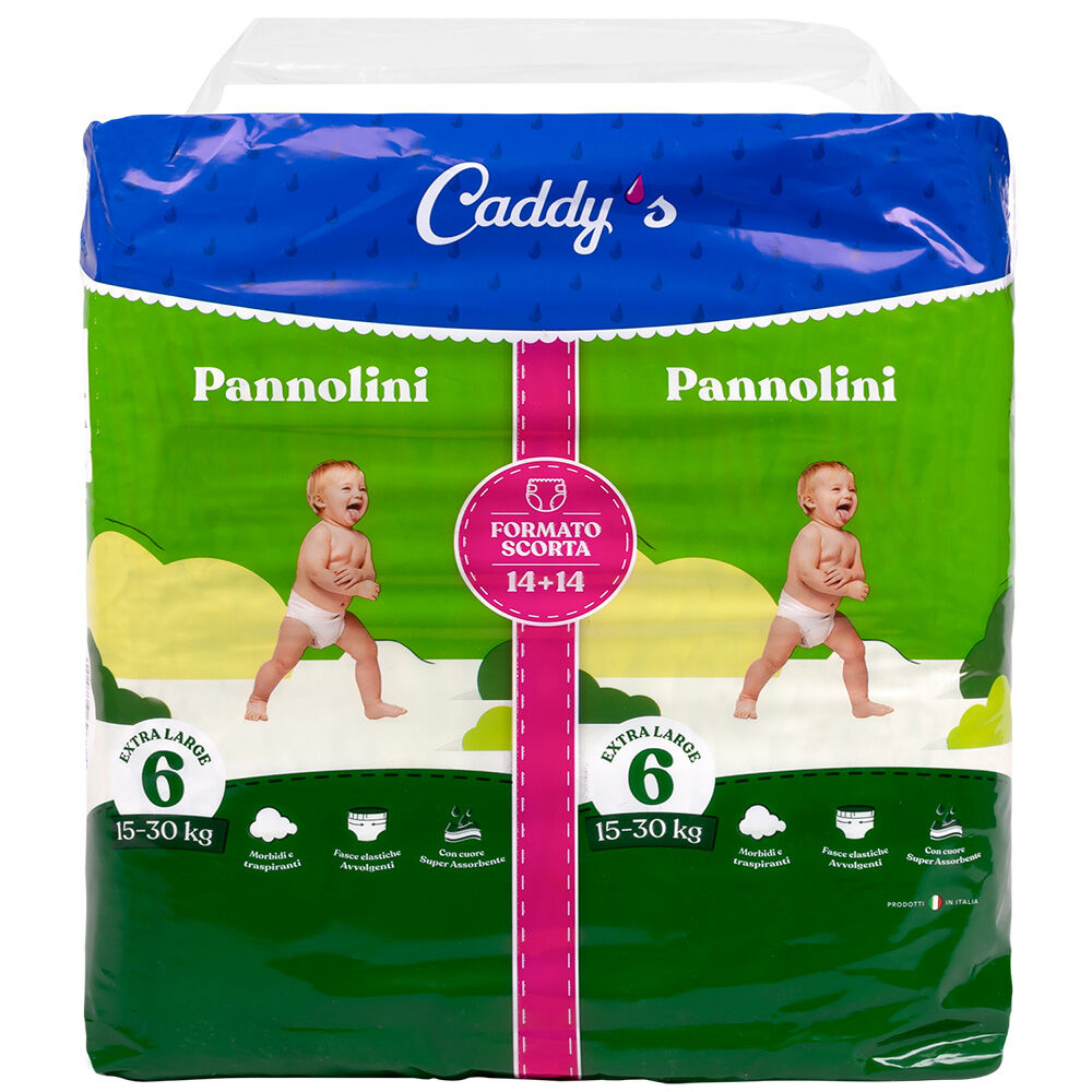 Caddy's Pannolini Large (15-30 Kg) 28 Pezzi, , large