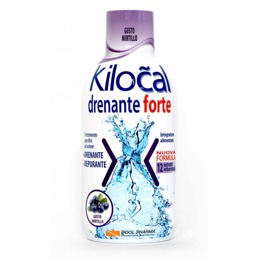 Kilocal Drenante Forte Integratore Alimentare Mirtillo 500 ml, , large