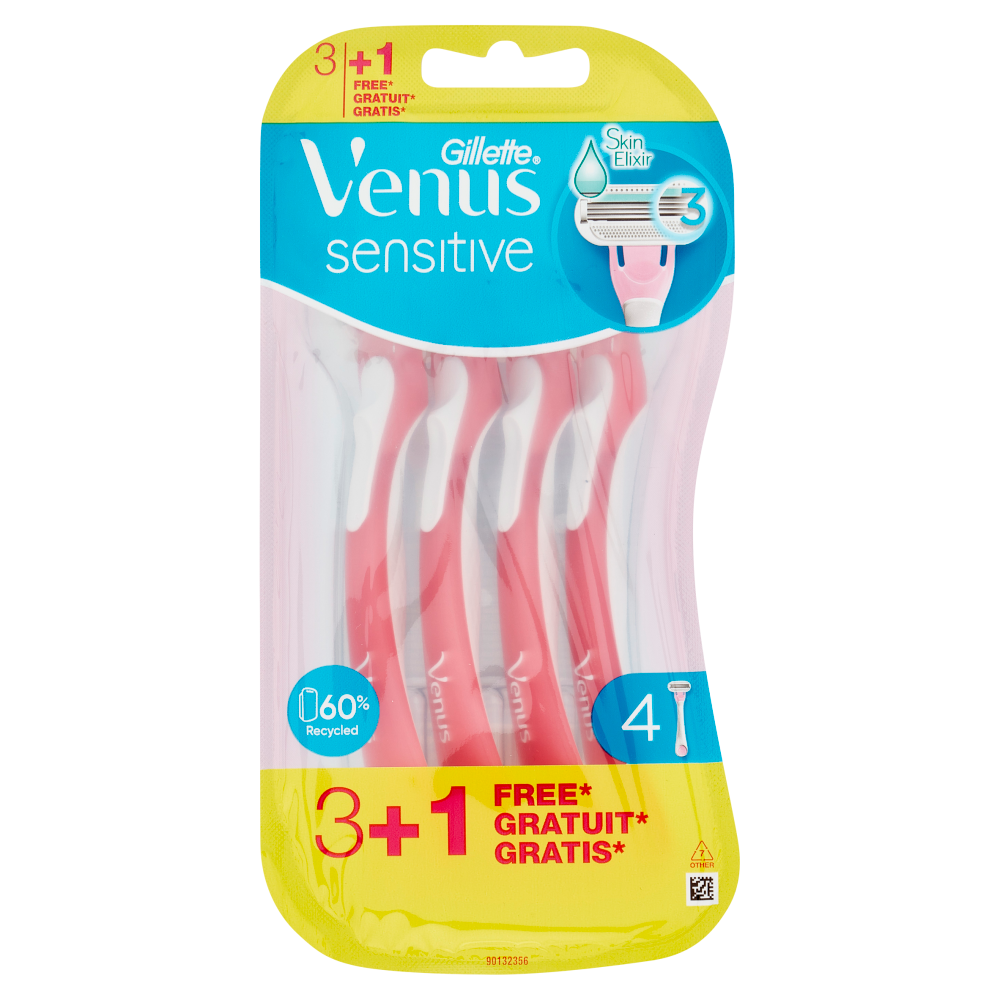 Gillette Venus RasoioUsa e Getta Sensitive 3+1 Rasoi, , large