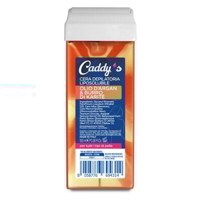 Caddy's Cera Depilatoria Roll-On Olio d'Argan & Burro di Karit&eacute; 100 ml