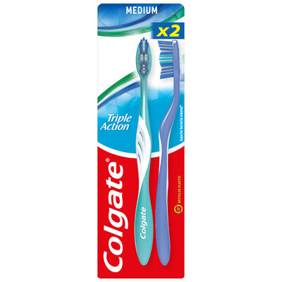 Colgate Spazzolino Triple Action Medio 2 pezzi