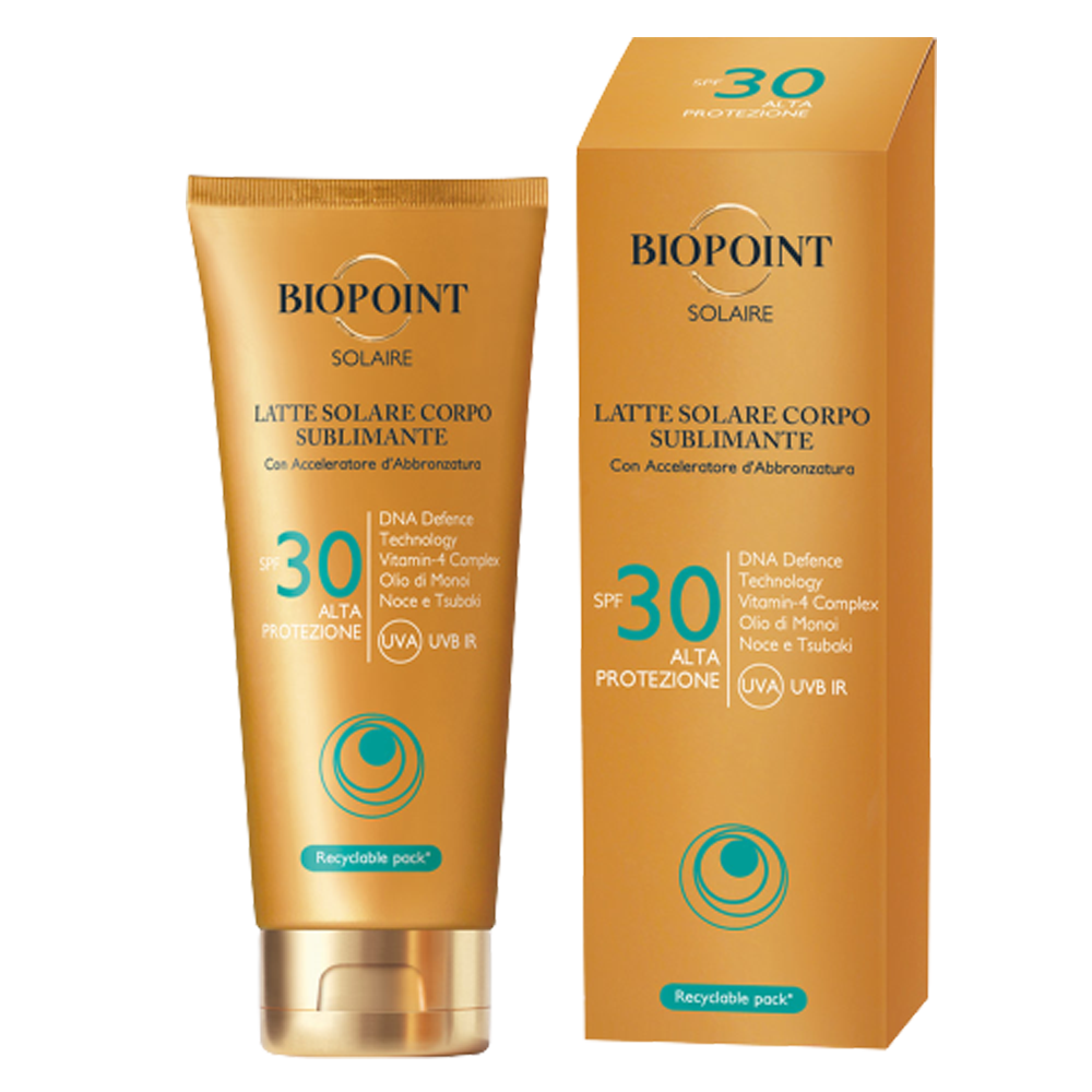 Biopoint Solare Latte Corpo Spf 30 200 ml - -