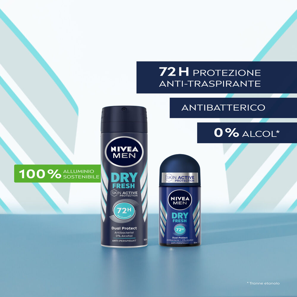 Nivea Dry Fresh Spray Deodorante 150ml, , large