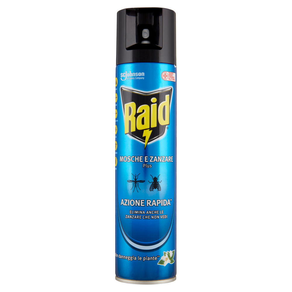 Raid Insetticida Spray Mosche e Zanzare 400ml	, , large