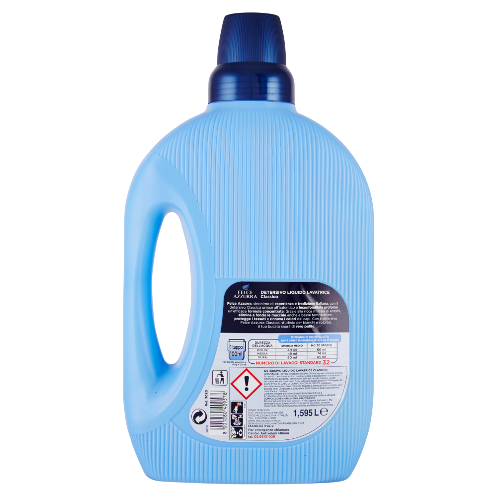 Felce Azzurra Detersivo Lavatrice Classico 32 Lavaggi, , large