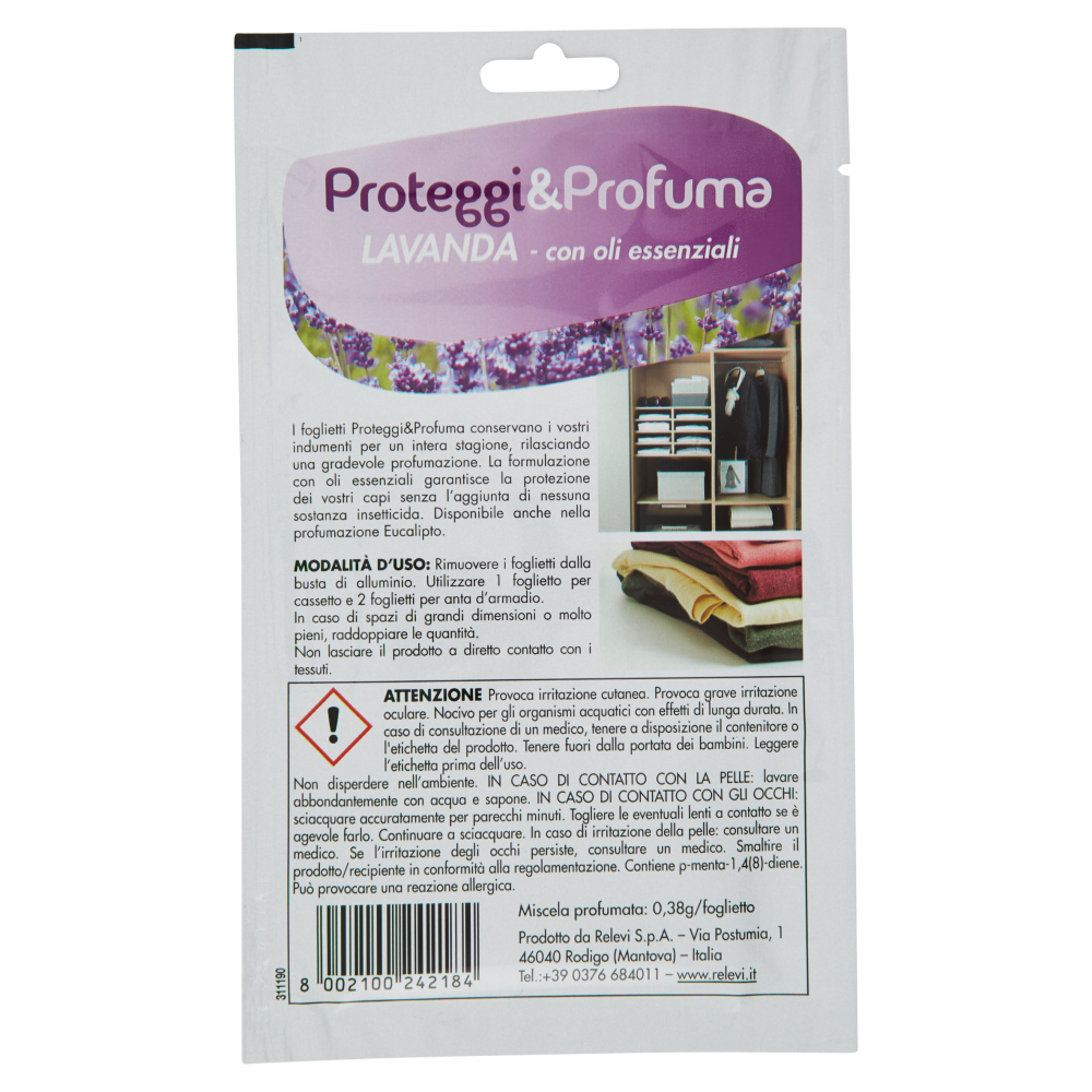 Relevi Proteggi&Profuma Lavanda foglietti 12 Pezzi, , large