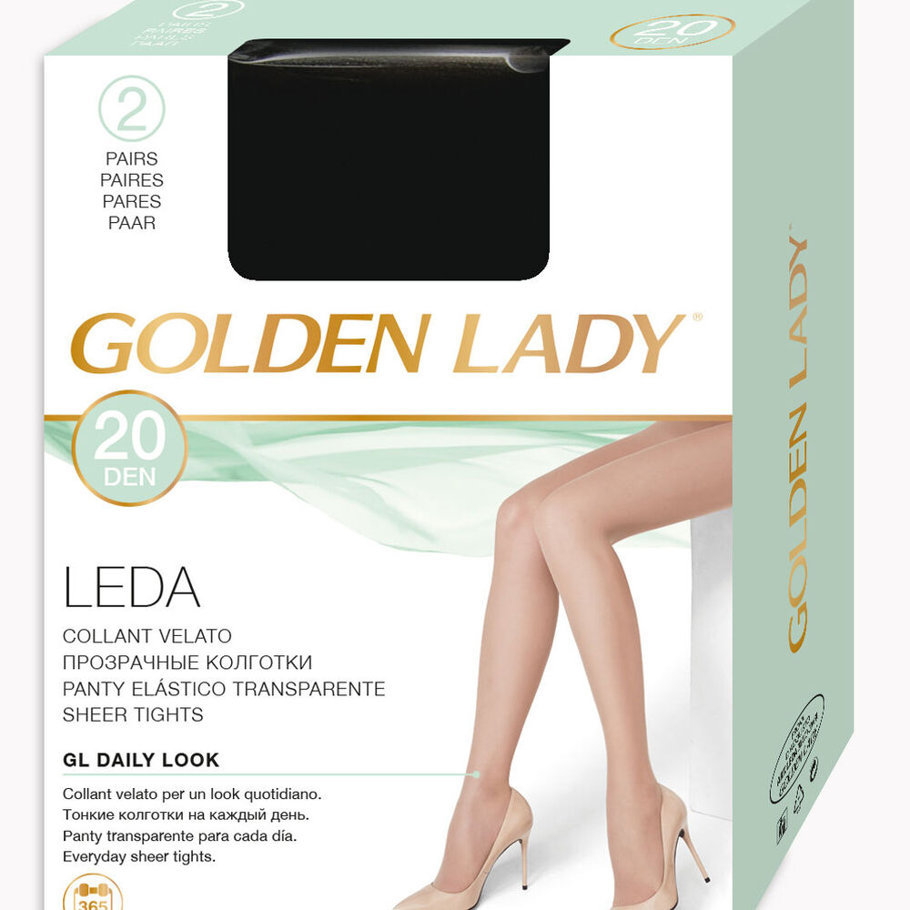 Golden Lady Collant Nero Taglia 3 2 Pezzi, , large