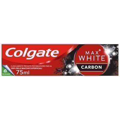 Colgate Dentifricio Sbiancante Minerale Max White Carbon 75 ml