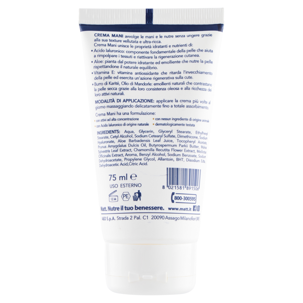 Matt Crema Mani Trattamento Intensivo 75 ml, , large