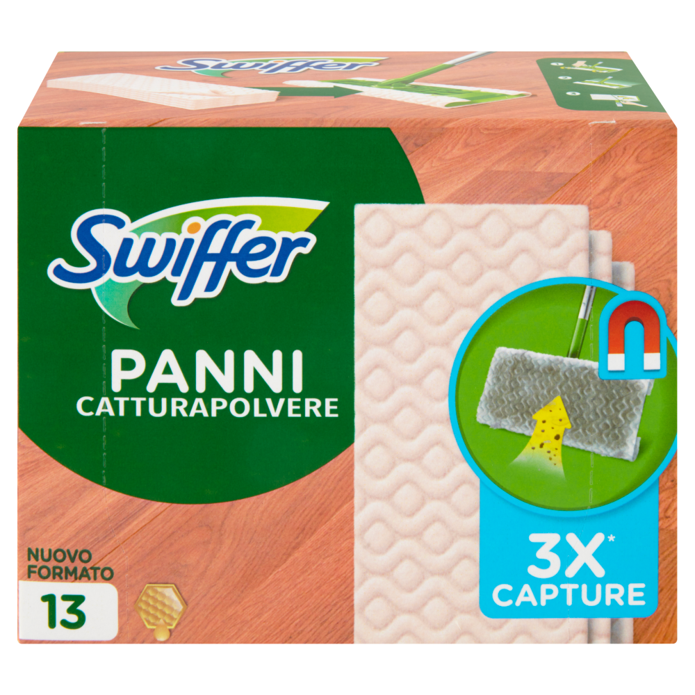 Swiffer Panni Catturapolvere per Scopa Ricarica 13 Panni Legno & Parquet, , large