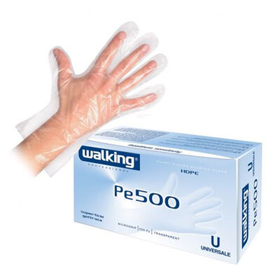 Walking Guanti Monouso in Polietilene X 500	