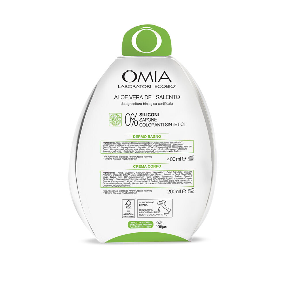 Omia Laboratories Aloe Bagno 400 ml + Crema Corpo 200 ml, , large