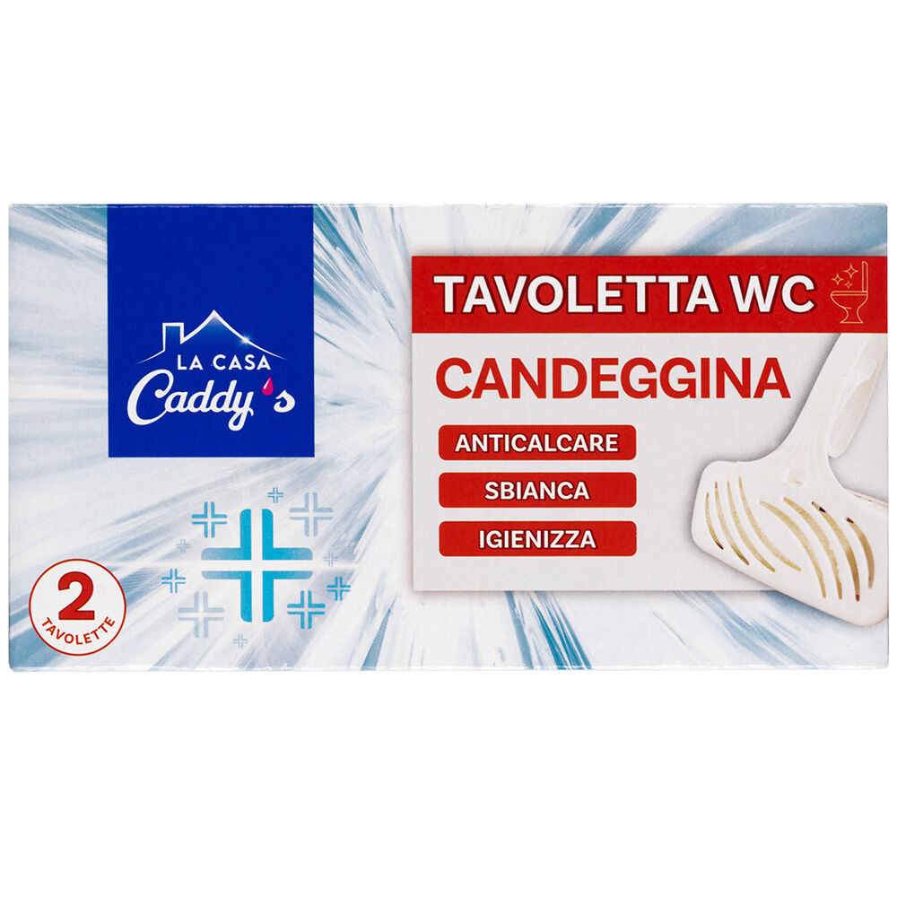 La Casa Caddy's Tavolette WC Candeggina 2 Pezzi, , large