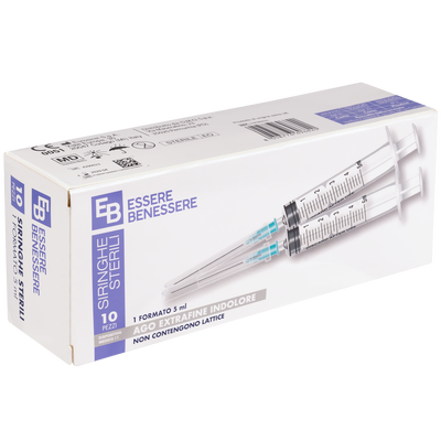 Essere Siringhe Sterili Monouso 5ml 10 Pezzi	