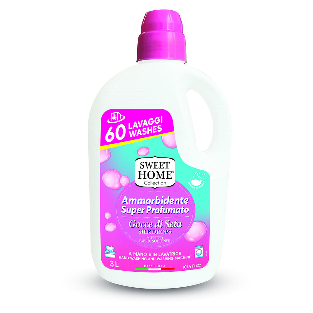 Sweet Home Ammorbidente Super Profumato Gocce di Seta 60 Lavaggi - -
