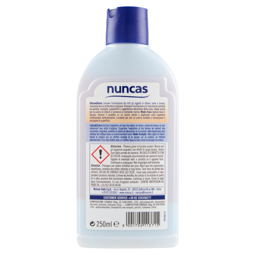 Nuncas Detergente Rame e Ottone 250 ml, , large