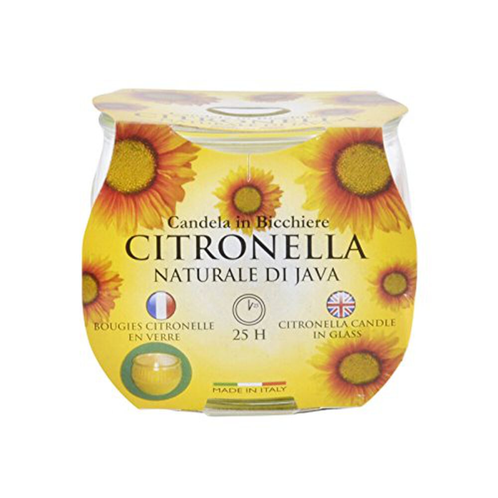 Candela Citronella in Bicchiere Maiorca  25 Ore, , large