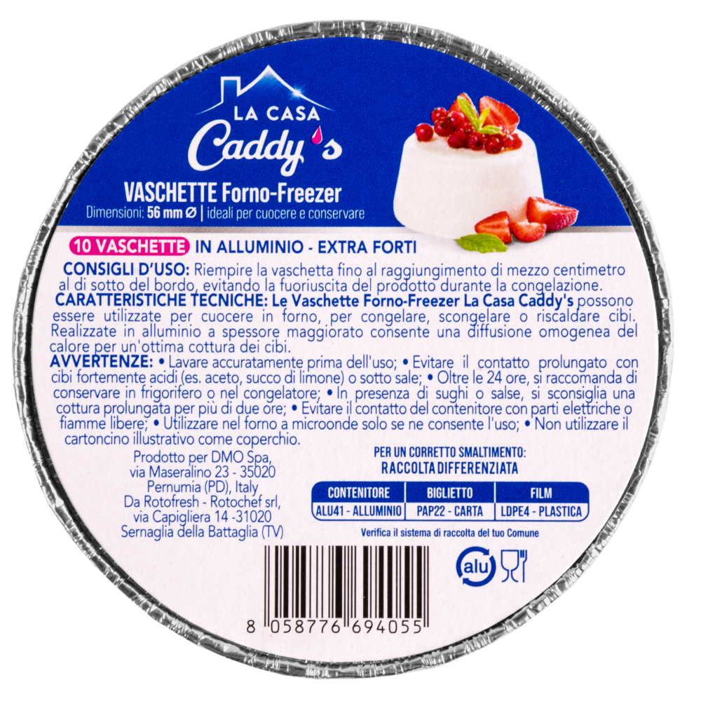 Caddy's Contenitore Alluminio senza Coperchio 10 Pezzi , , large