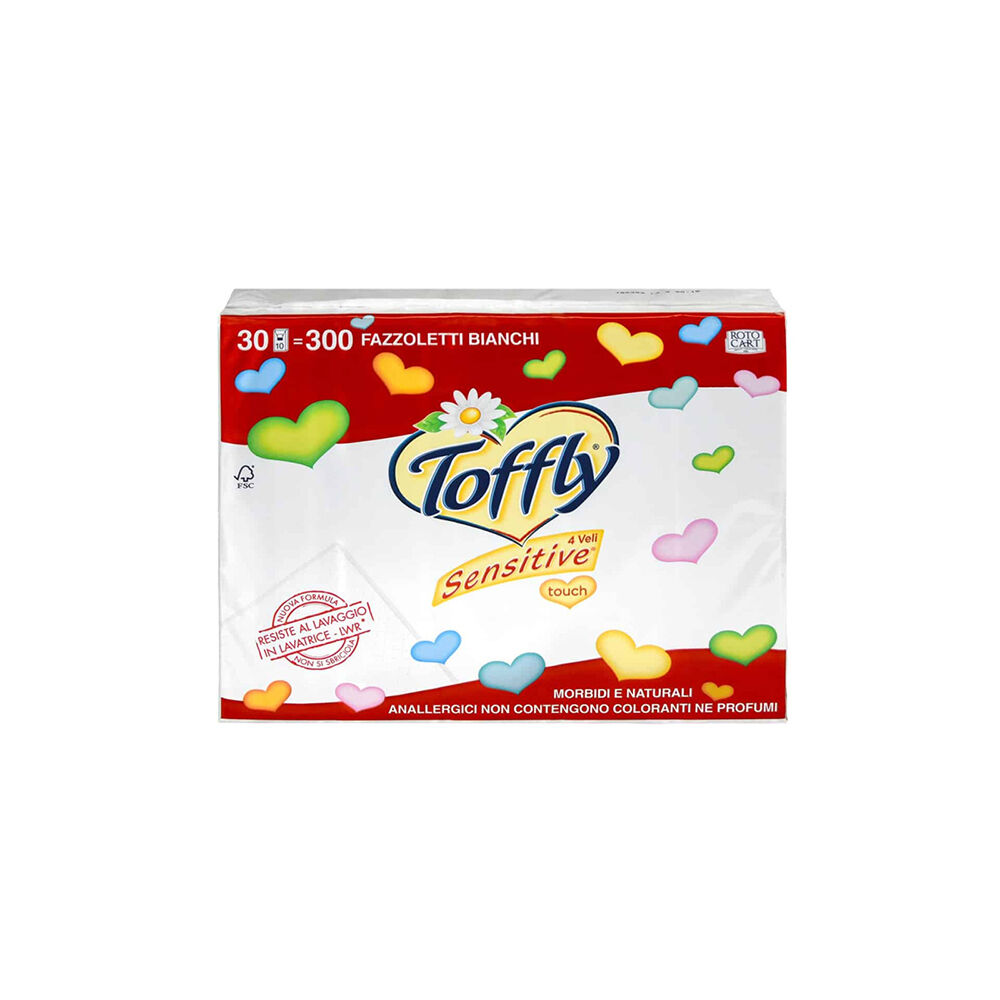 Toffly Fazzoletti Sensitive 30 Pezzi, , large