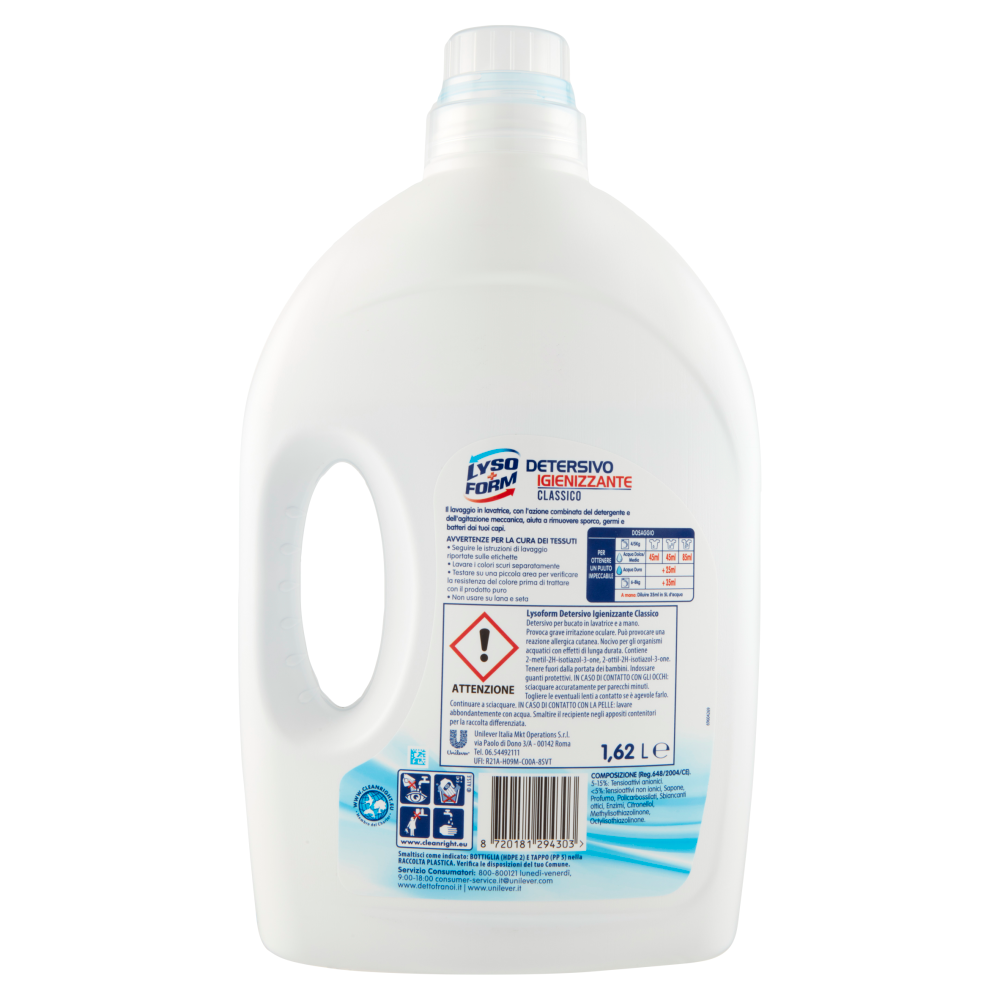 Lysoform Detersivo Igienizzante Colori Brillanti 36 Lavaggi 1,62 L, , large