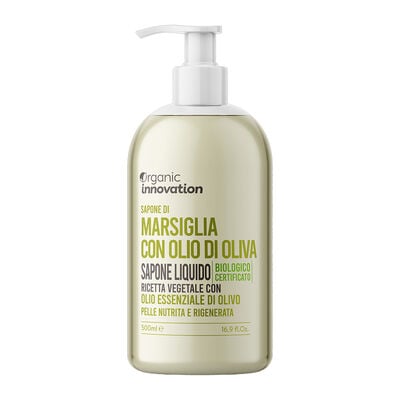 Organic Innovation Sapone Liquido Bio Marsiglia con Olio d'Oliva 500 ml