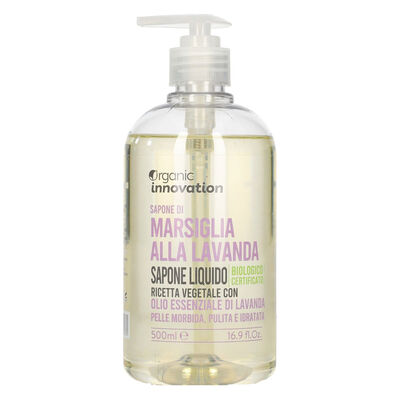 Organic Innovation Sapone Liquido Bio agli Oli Essenziali di Lavanza 500ml