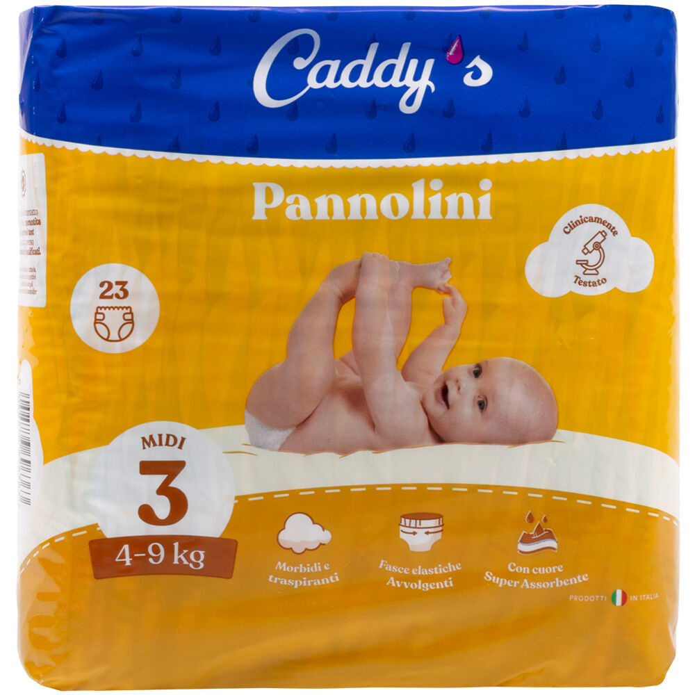Caddy's Pannolini Midi ( 4-9 Kg) 23 Pezzi - -