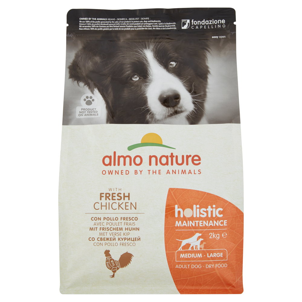 Almo Nature Holistic Maintenance Medium-Large Adult Dog con Pollo Fresco 2 kg - -
