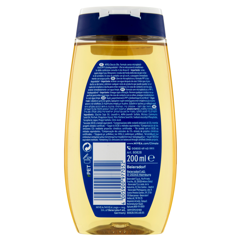 Nivea Doccia Natural Oil 200 ml, , large