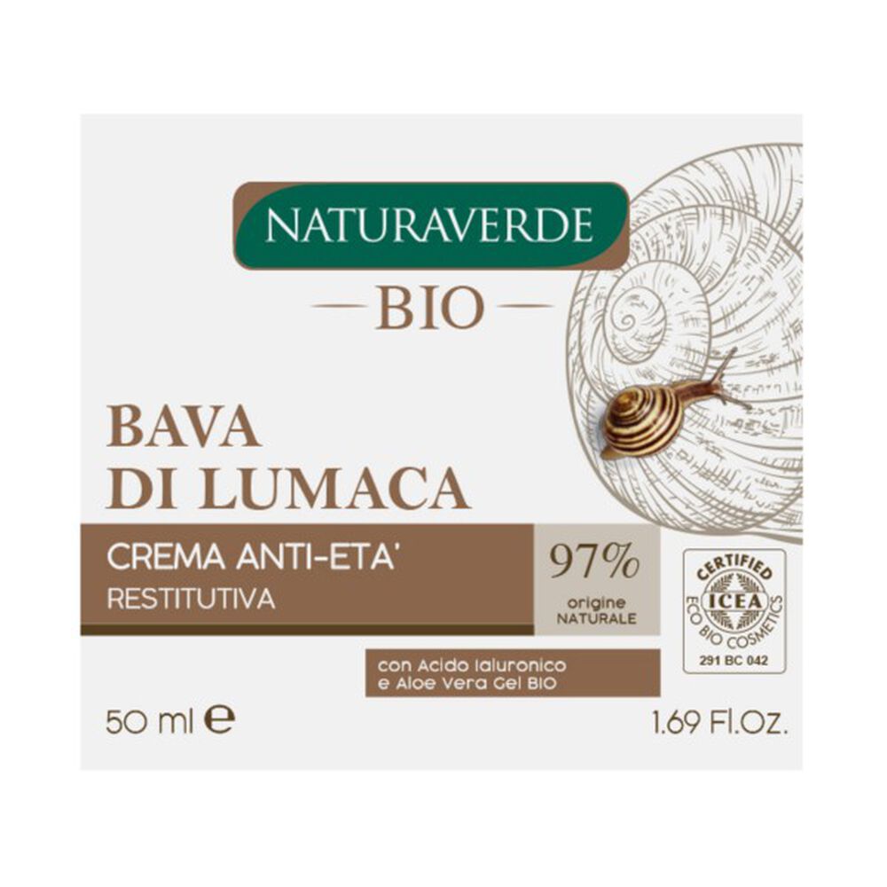 Naturaverde Bio Bava di Lumaca Crema Idratante Intensiva 50 ml, , large
