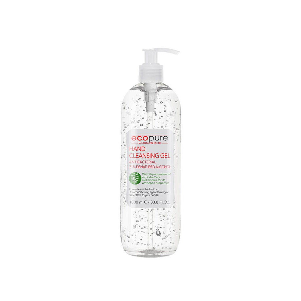 Monotheme Ecopure Gel Mani Detergente con Antibatterico 1000 ml - -