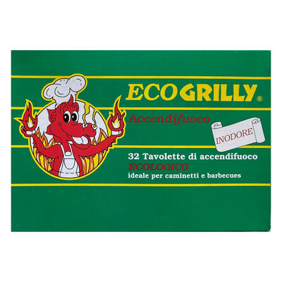 Grilly Accendifuoco 32 Tavolette Inodore