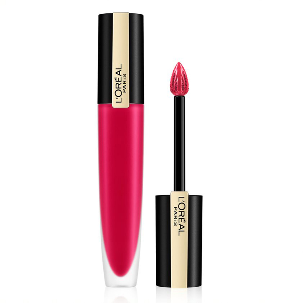 L'Oréal Paris Rouge Signature, Rossetto Liquido a Lunga Tenuta, Effetto Matte, Colore: I represent (114)-image