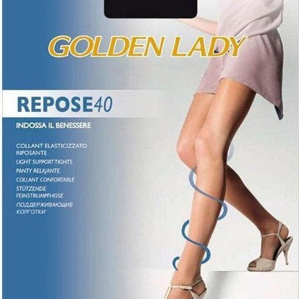 Golden Lady Repose 40 Denari Nero Taglia 2, , large image number null