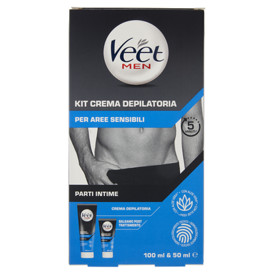 Veet Men Kit Crema Depilatoria per Parti Intime