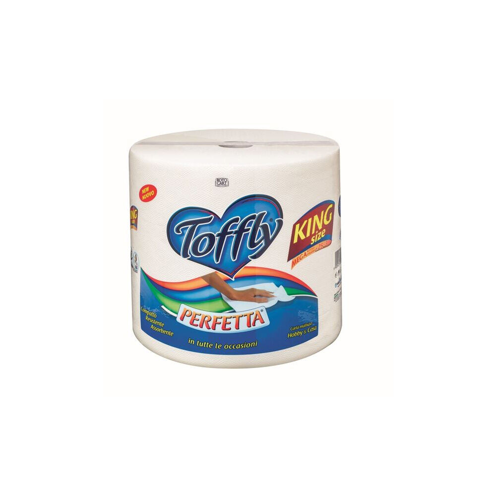 Toffly Perfetta King Maxi Rotolo Asciugatutto 500 Strappi - -