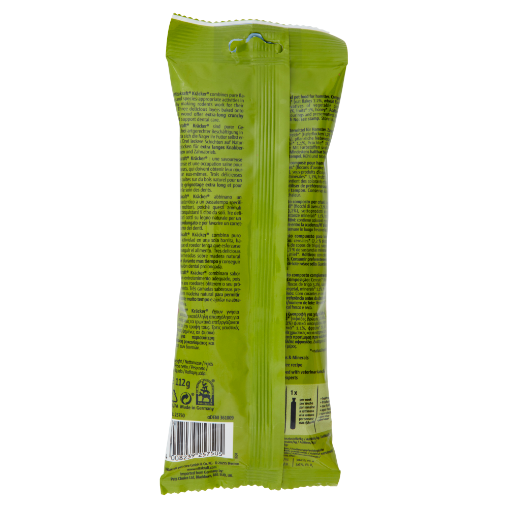 Vitakraft Kräcker Original + Frutta & Fiocchi di Cereali Criceti 2 Pezzi , , large