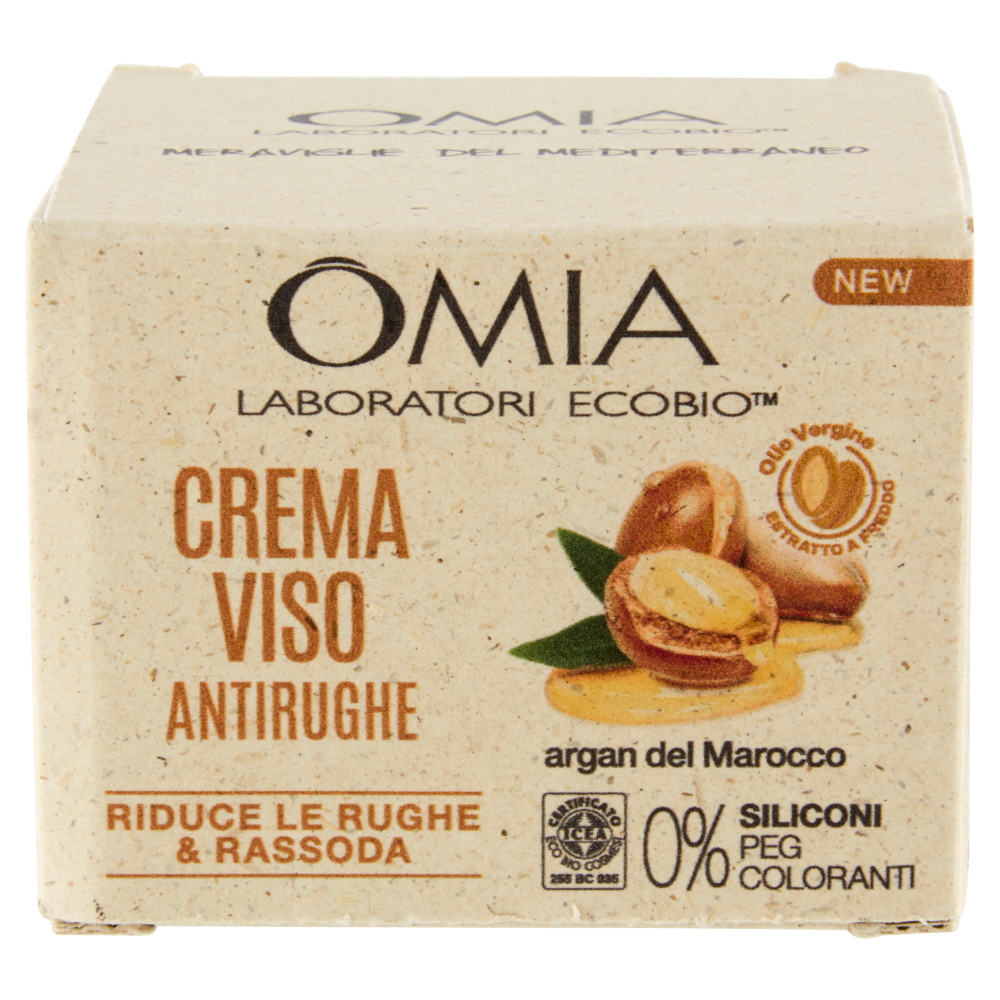 Omia Laboratori Ecobio Crema Viso Antirughe argan del Marocco 50 ml, , large
