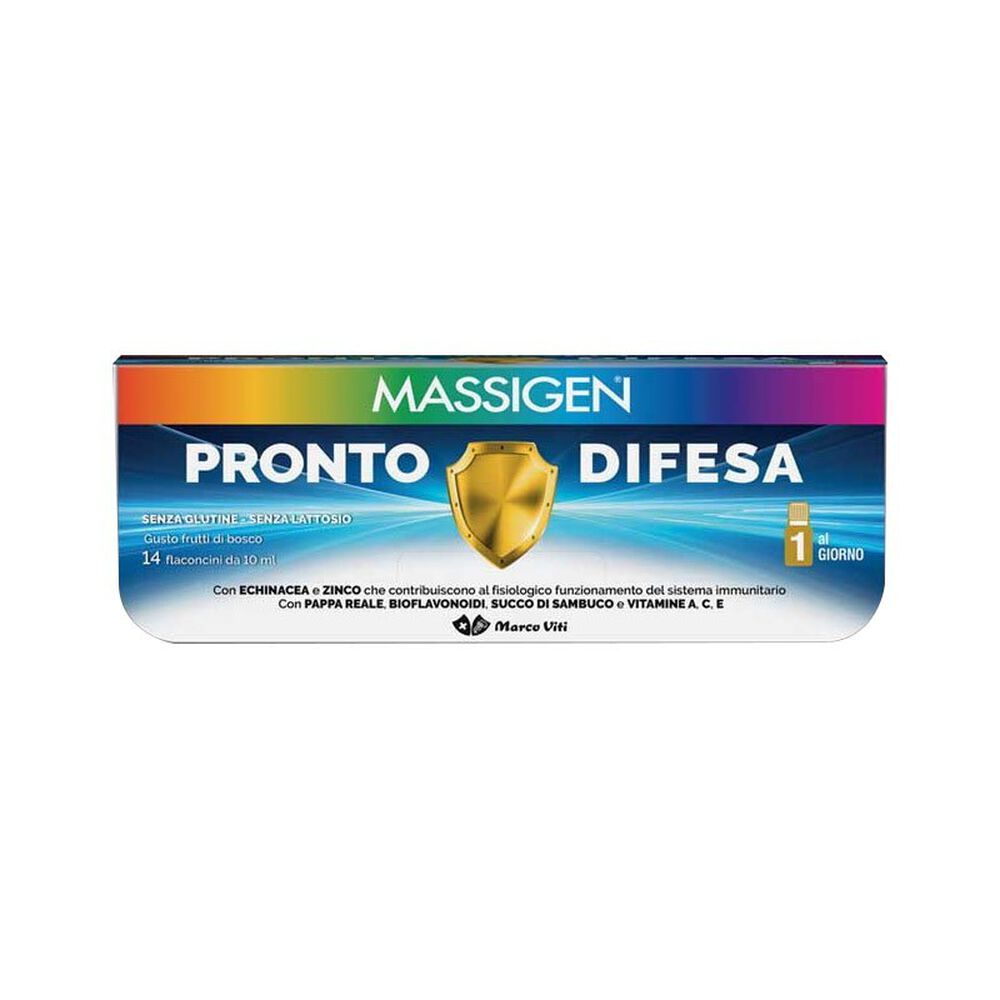 Massigen Pronto Difesa Sistema Immunitario 14 Flaconcini, , large