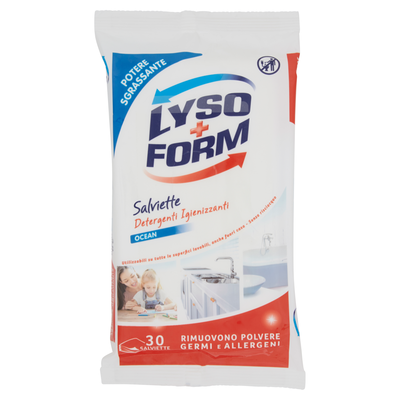 Lysoform Detergenti Igienizzanti Ocean 30 Salviette