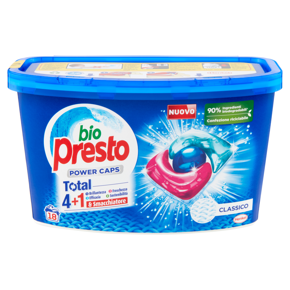 Bio Presto Power Caps Classico 18 Lavaggi 18 x 12 g - -