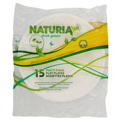 Aristea Naturia Bio Piatti Piani diam. 22cm 15pz	