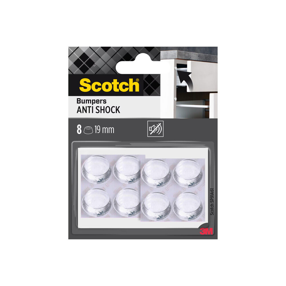 Scotch Paracolpi Tondi 19mm 8 Pezzi	,  Scotch Paracolpi Tondi 19mm 8 Pezzi	, , large