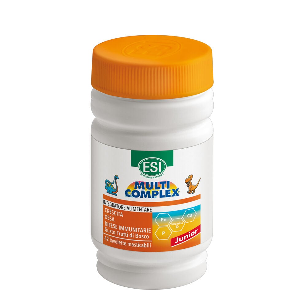 Esi Multicomplex Junior Dinosauri - Integratore multivitaminico e multiminerale per bambini dai 3 anni - 42 compresse masticabili - Immagine 8
