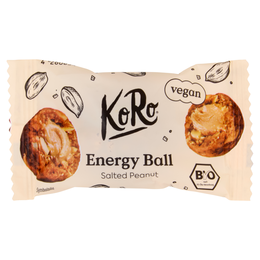 KoRo vegan Energy Ball Salted Peanut 30 g - -