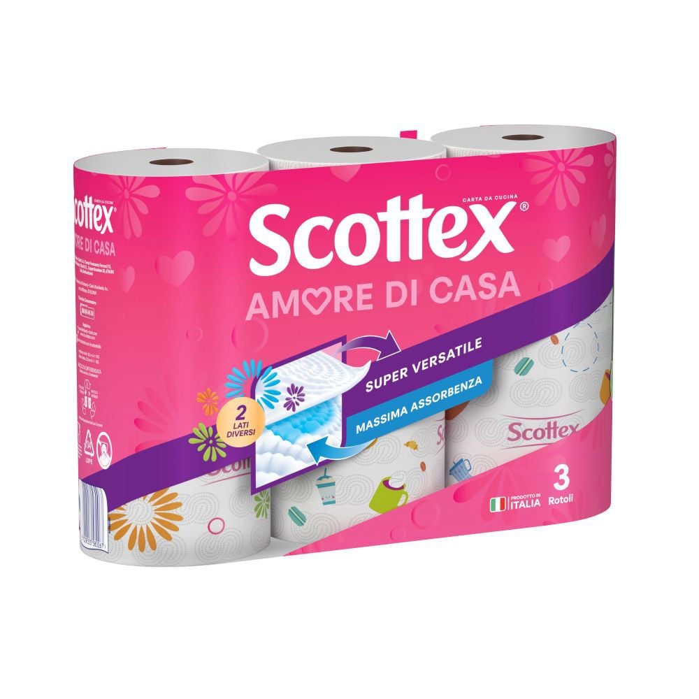 Scottex Amore di Casa 3 Rotoli, , large